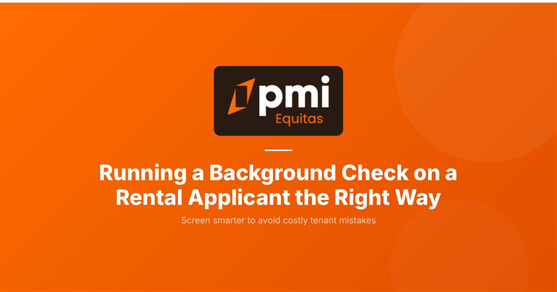 How to run a background check on a rental applicant